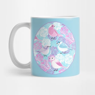 Little Bird Botanical - girly princess colors Mug